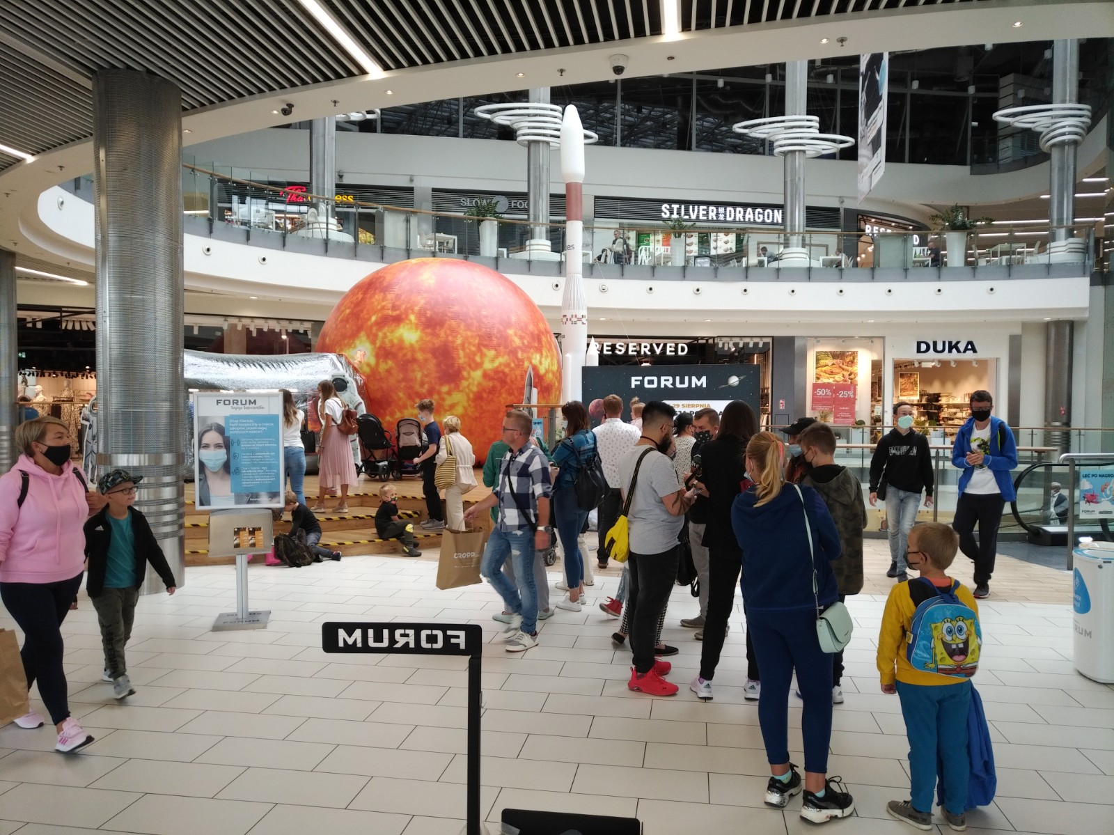 Wystawa Misja po Układzie Słonecznym w FORUM Gliwice.