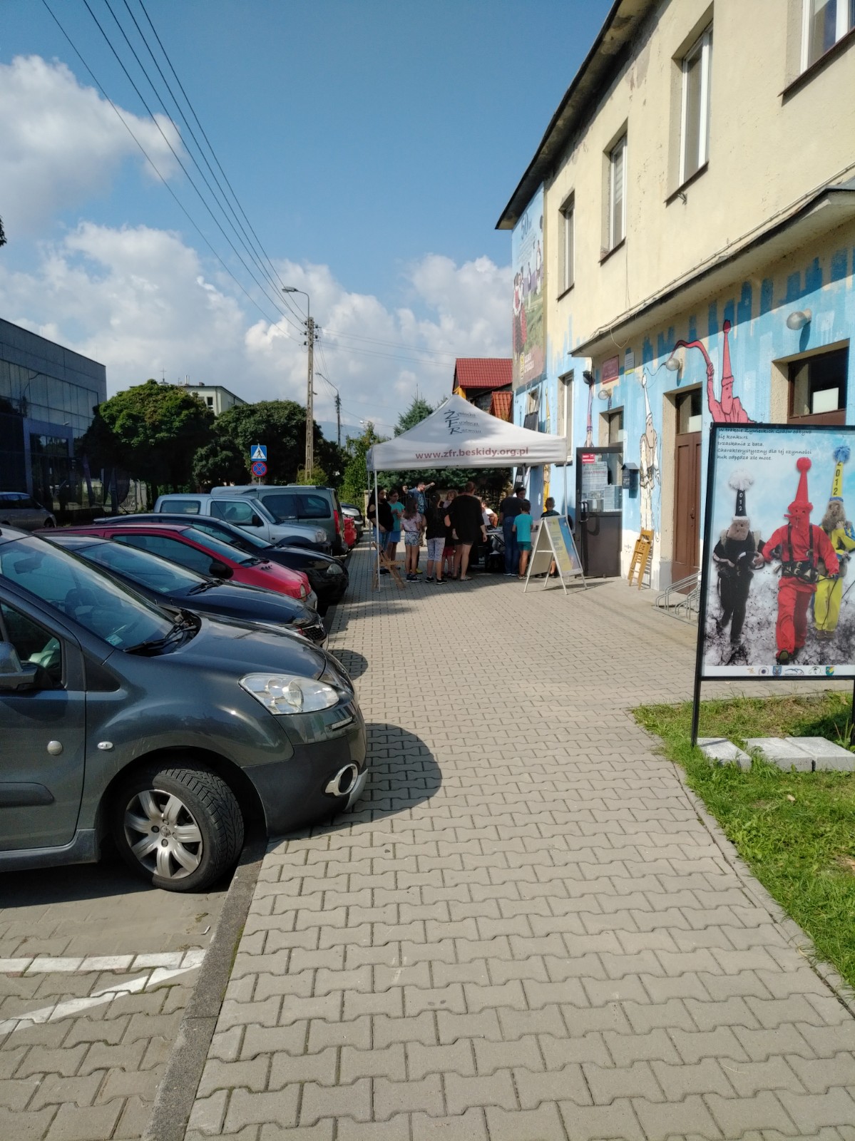 Wejście do Klubu Papiernik na Zabłociu.