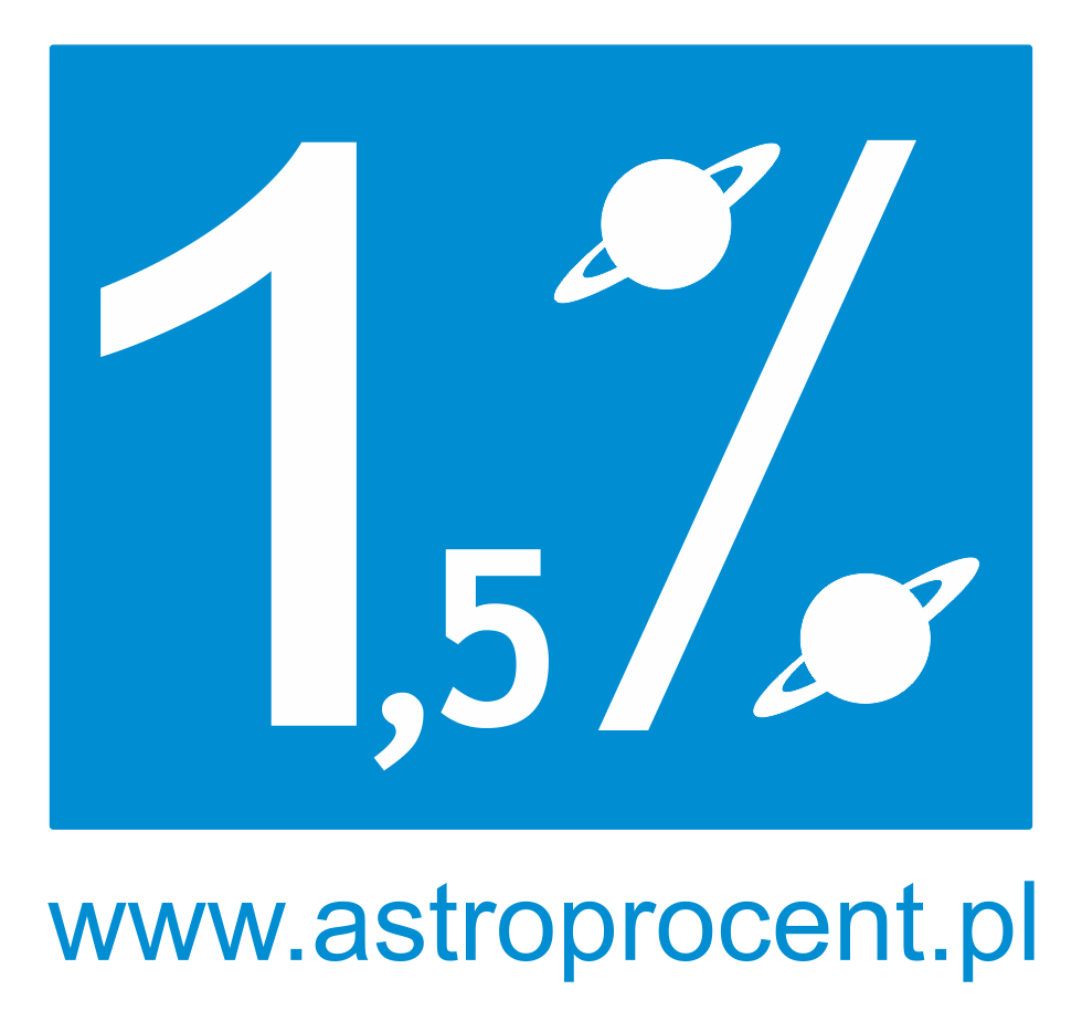 Logo Ogólnopolskiej Akcji "1,5% na astronomię" Logo Ogólnopolskiej Akcji "1,5% na astronomię"