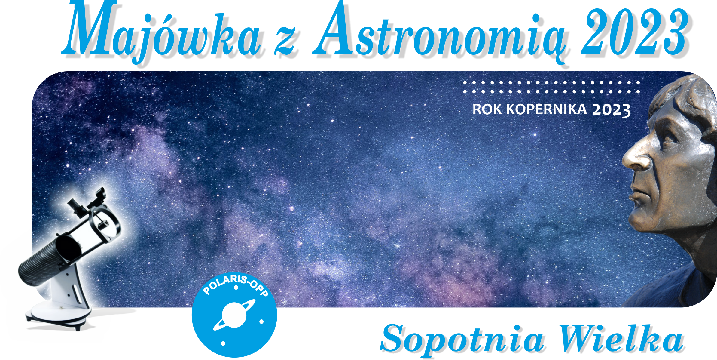 Majówka z Astronomią - baner niebo.