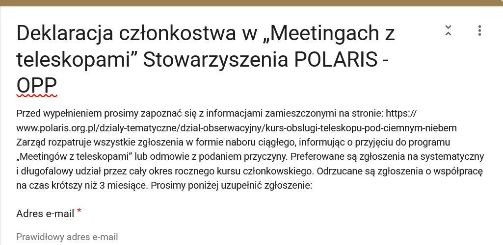 Kliknij, aby wypełnić deklarację członkostwa. Kliknij, aby wypełnić deklarację członkostwa.